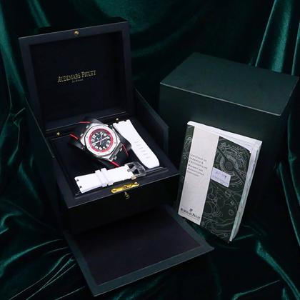 Audemars Piguet Royal Oak Offshore Diver MINT SET Royal Oak Offshore Diver "Scuba Boutique Red" Black Steel 15701ST.OO.D002CA.03 - Image 2