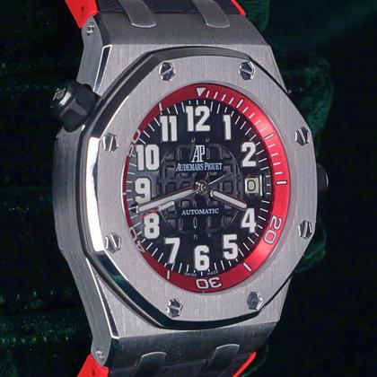 Audemars Piguet Royal Oak Offshore Diver MINT SET Royal Oak Offshore Diver "Scuba Boutique Red" Black Steel 15701ST.OO.D002CA.03 - Image 12