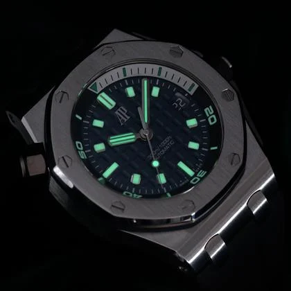 Audemars Piguet Royal Oak Offshore Diver MINT FULL SET Royal Oak Offshore Diver Blue Dial Black Rubber Strap Steel 15720ST - Image 14