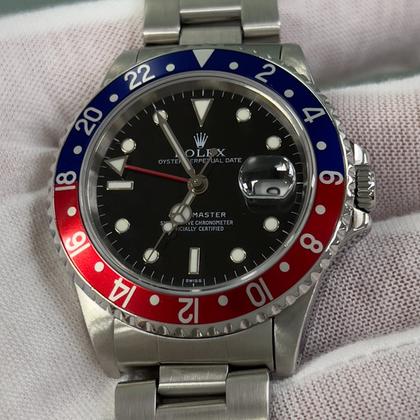 Rolex GMT-Master 16700 40mm Pepsi Red and Blue Stainless Steel - Image 4