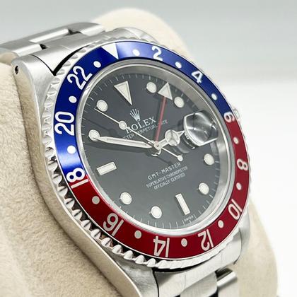 Rolex GMT-Master 16700 40mm Pepsi Red and Blue Stainless Steel - Image 10