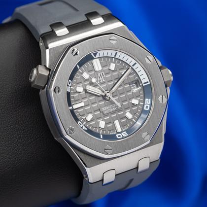 Audemars Piguet Royal Oak Offshore Diver 2024 Royal Oak Offshore Diver-Grey Dial with Quick Change Strap System includes 2 straps