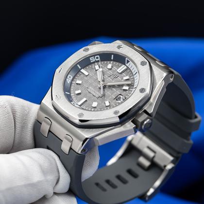 Audemars Piguet Royal Oak Offshore Diver 2024 Royal Oak Offshore Diver-Grey Dial with Quick Change Strap System includes 2 straps - Image 8