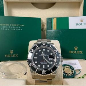 Rolex Sea-Dweller FULL STICKERS 2018 Sea-Dweller Black Dial Red Letters 126600 FULL SET New Old Stock