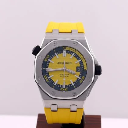 Audemars Piguet Royal Oak Offshore Diver Yellow Rubber 42mm Box/Papers 15710ST - Image 11