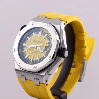 Audemars Piguet Royal Oak Offshore Diver Yellow Rubber 42mm Box/Papers 15710ST - Image 9