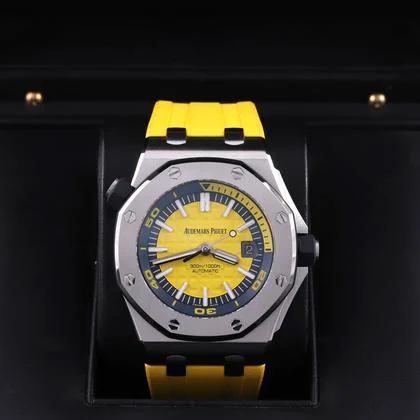 Audemars Piguet Royal Oak Offshore Diver Yellow Rubber 42mm Box/Papers 15710ST