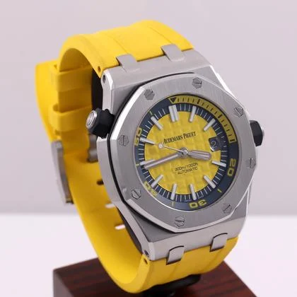 Audemars Piguet Royal Oak Offshore Diver Yellow Rubber 42mm Box/Papers 15710ST - Image 9