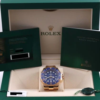 Rolex Sea-Dweller Deepsea 2025 Yellow Gold 44mm Blue 136668LB - Image 11