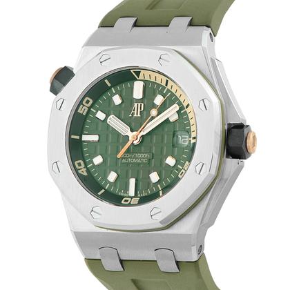 Audemars Piguet Royal Oak Offshore Diver Khaki Green Dial Steel Watch 15720ST.OO.A052CA.01 - Image 5