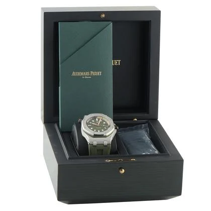 Audemars Piguet Royal Oak Offshore Diver Khaki Green Dial Steel Watch 15720ST.OO.A052CA.01 - Image 2