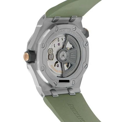 Audemars Piguet Royal Oak Offshore Diver Khaki Green Dial Steel Watch 15720ST.OO.A052CA.01 - Image 4