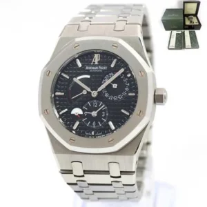 Audemars Piguet Royal Oak Dual Time 2008 Royal Oak Dual Time 26120ST 39MM Black Dial Box PapersRoyal Oak