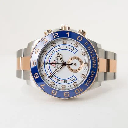 Rolex Yacht-Master II 44mm Blue Ceramic Bezel Steel/Everose Gold White Dial 116681 - Image 7