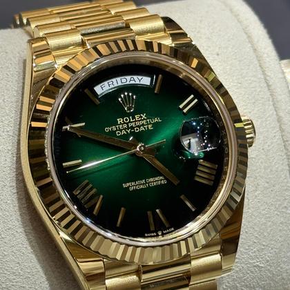Rolex Day-Date 40 Green Dial Ombrè