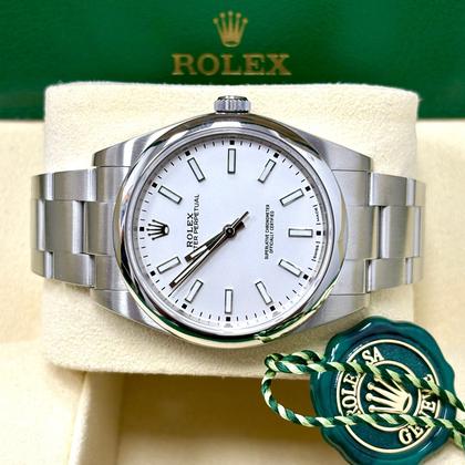 Rolex Oyster Perpetual 39 114300 White Dial + Box - Image 10