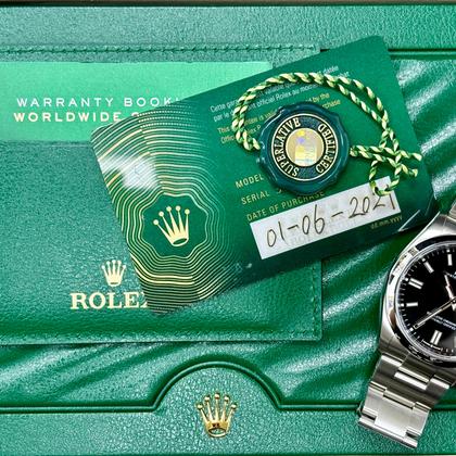 Rolex Oyster Perpetual 36 126000 36mm Black Dial with Box + Papers - Image 2
