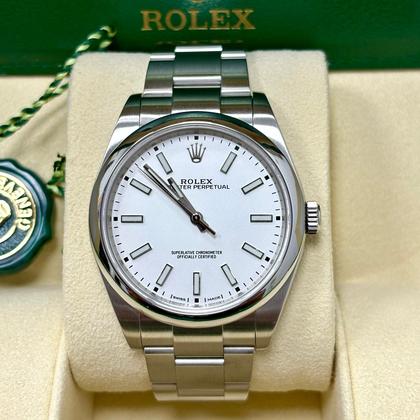 Rolex Oyster Perpetual 39 114300 White Dial + Box - Image 11