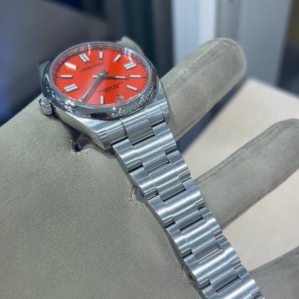 Rolex Oyster Perpetual 41 Coral Red Dial Stainless Steel 124300-0007 - Image 7
