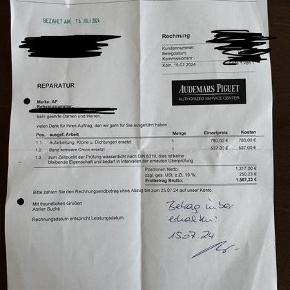 Audemars Piguet Royal Oak Dual Time Full set (incl. travel case) mint condition. - Image 7