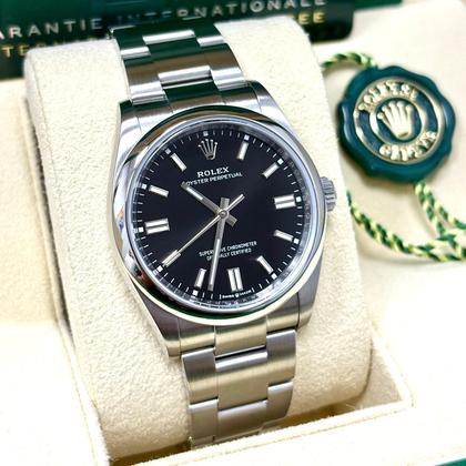 Rolex Oyster Perpetual 36 126000 36mm Black Dial with Box + Papers - Image 10